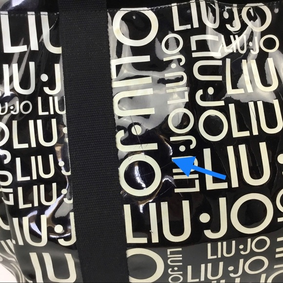 Liu Jo Patent Leather Large Signature Travel Tote - Picture 9 of 11
